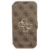 Guess GUBKP13X4GMGBR iPhone 13 Pro Max 6,7 brązowy/brown book 4G Big Metal Logo